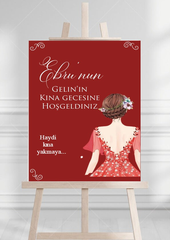 welkomstbord bruiloft - evenement bord - gepersonaliseerde welkomst bord - transparant - bruiloftsbord - kina dugun pankart