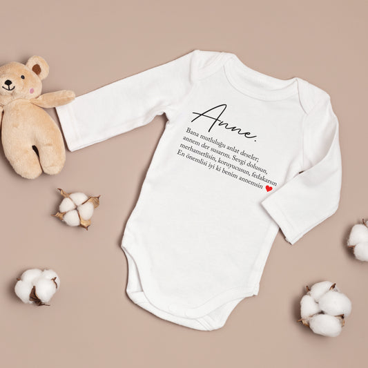 Baby romper - romper met foto/tekst naar keuze - gepersonaliseerde rompers - bebek zibin teyze - anne romper - baskili zibin