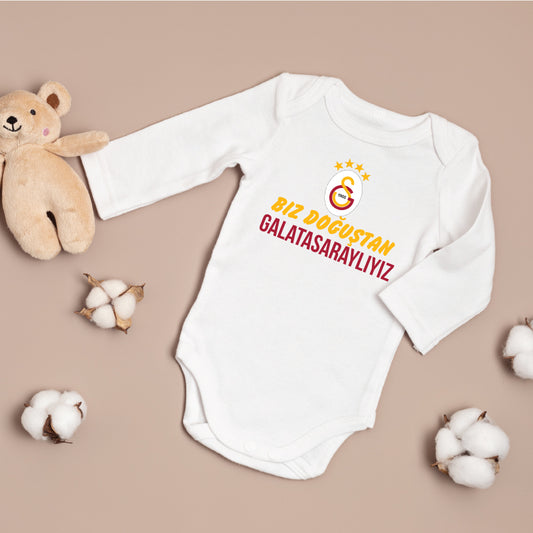 Baby romper met tekst/ foto - gepersonaliseerd romper - zibin - galatasaray - fenerbahce - takimlar forma zibin - mizah zibinlar