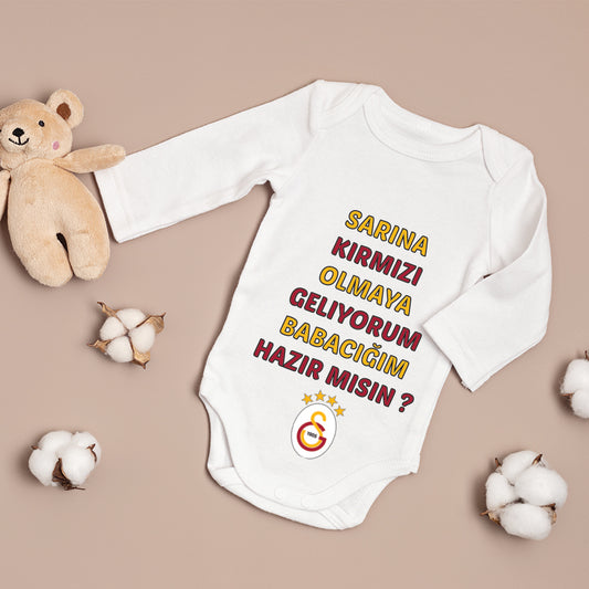 Baby romper - romper met foto/tekst naar keuze - gepersonaliseerde rompers - galatasaray zibin - romper met voetbalteam - fenerbahce - besiktas - trabzonspor - takim zibin