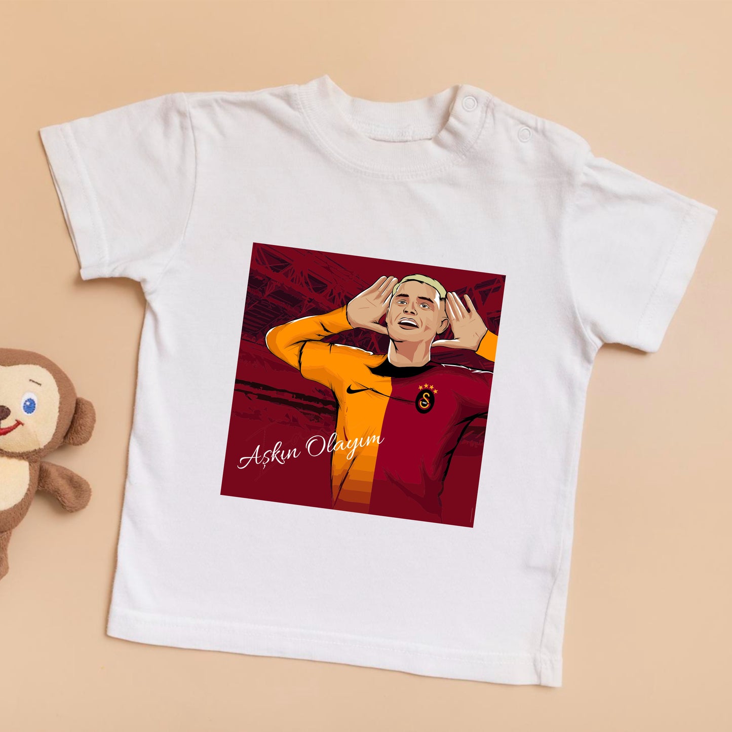 Kinder tshirt - tshirt met foto/tekst naar keuze - gepersonaliseerde tshirt - kinder shirt met naam - baby tshirt - t-shirt kinderen bedrukt - galatasaray icardi - cimbom - gs tshirt