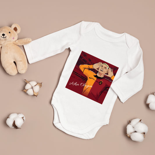 Baby romper - romper met foto/tekst naar keuze - gepersonaliseerde rompers - galatasaray zibin combom - icardi - askin olayim