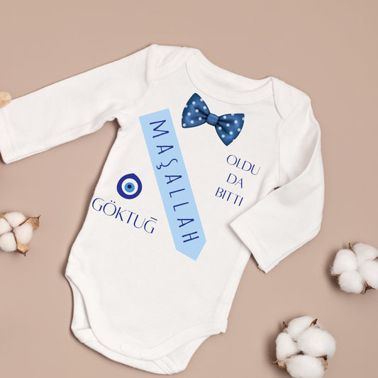 baby romper met foto en tekst - aankondiging van je baby - gepersonaliseerde baby romper