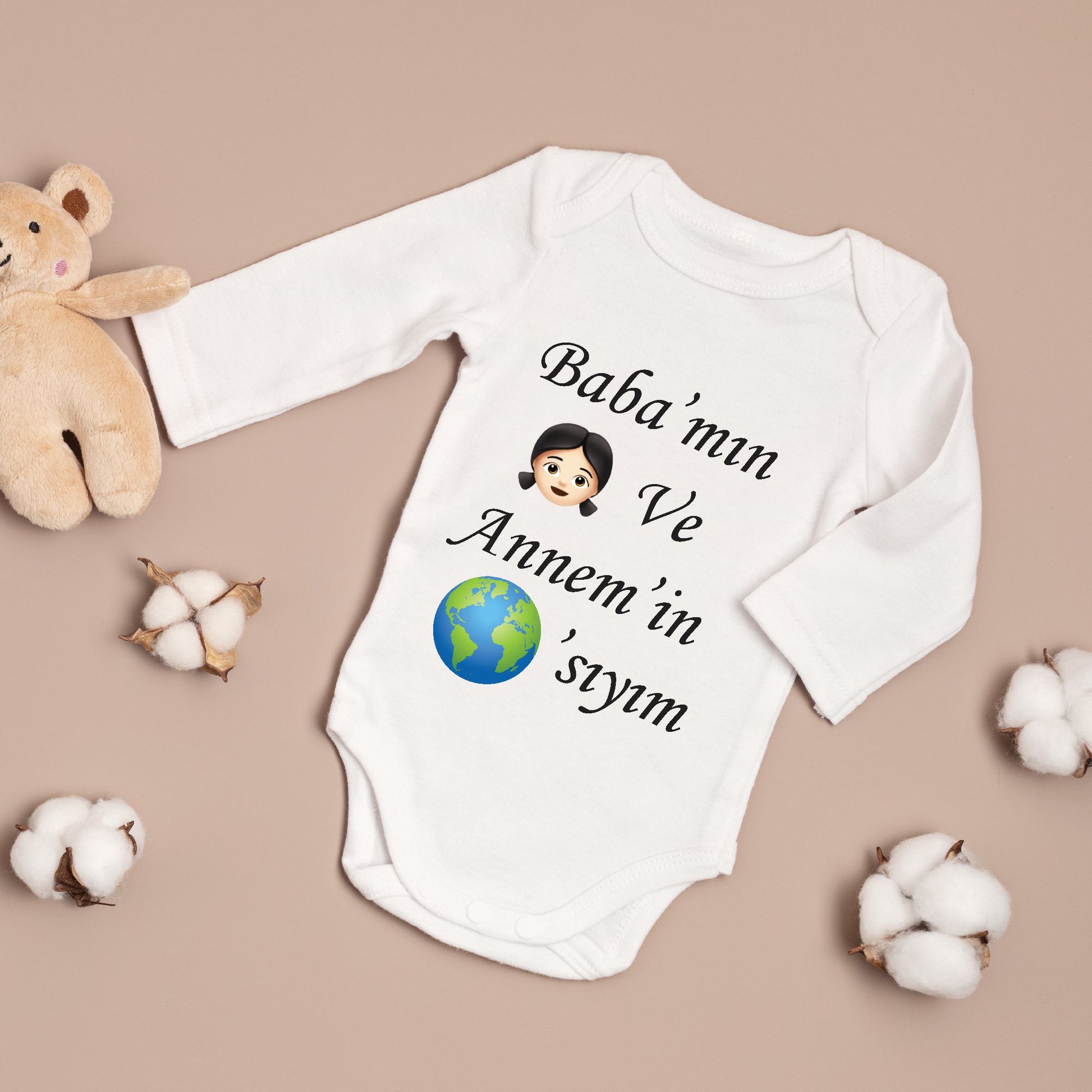 Baby romper - romper met foto/tekst naar keuze - gepersonaliseerde rompers - bebek zibin