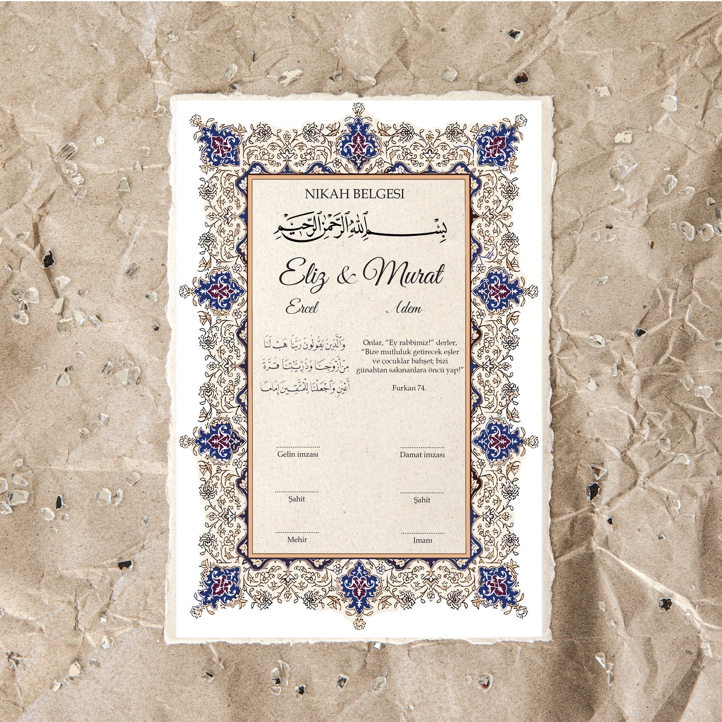 nikah akte - verloving akte - nikah belgesi - trouw certificate - huwelijk certificaat - dini nikah belgesi - islamitische akte - islam certificaat - trouw bewijs - trouwakte - huwelijksakte