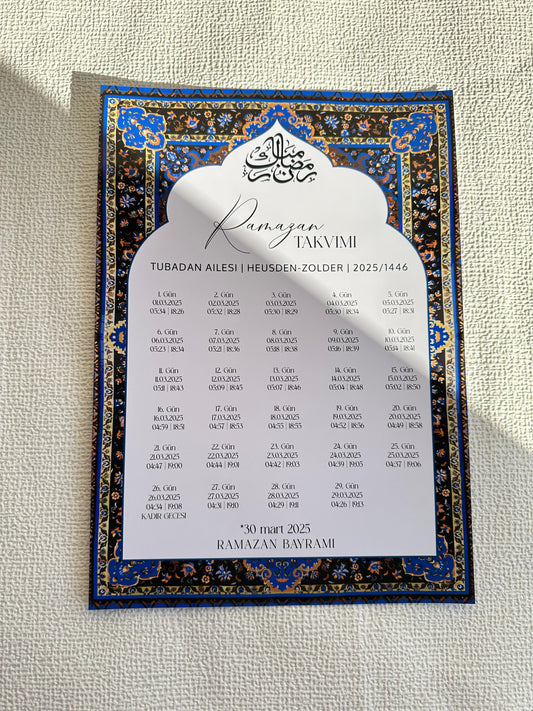 ramazan takvimi - ramadan tijden - kalender voor iftar - ramadan slinger - ramadan decoratie - ramazan susleri - bayram hediyeleri - ramadan karem