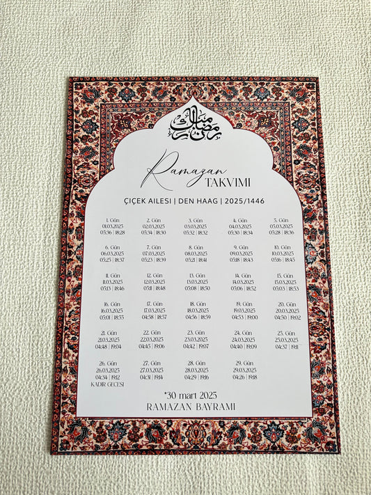 ramazan takvimi - ramadan tijden - kalender voor iftar - ramadan slinger - ramadan decoratie - ramazan susleri - bayram hediyeleri - ramadan karem