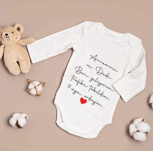 Baby romper - romper met foto/tekst naar keuze - gepersonaliseerde rompers - bebek zibin teyze