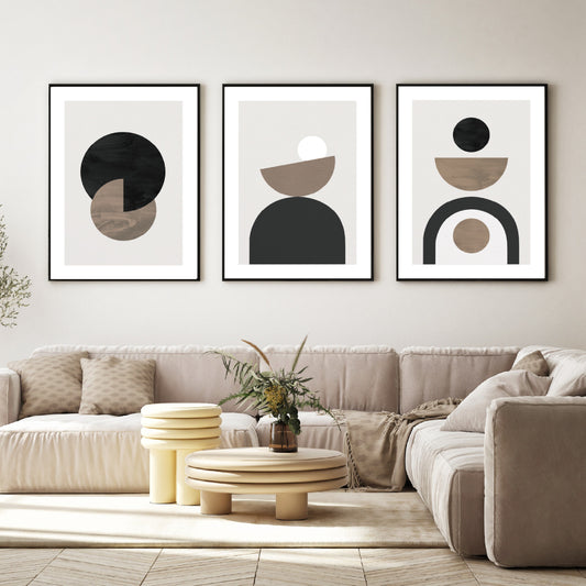 berlin shapes poster - illustraties en abstract design - vormen en cirkels