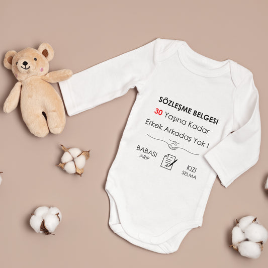 Baby romper - romper met foto/tekst naar keuze - gepersonaliseerde rompers - erkek kiz zibin - komik zibinlar romper grappig - erkek arkadas yok