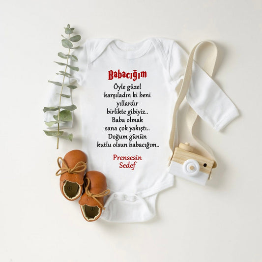 baby romper met foto en tekst - aankondiging van je baby - gepersonaliseerde baby romper