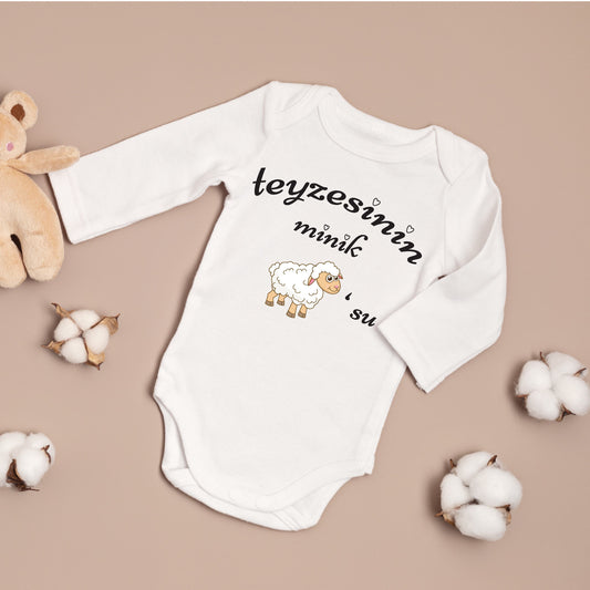 Baby romper - romper met foto/tekst naar keuze - gepersonaliseerde rompers - bebek zibin 