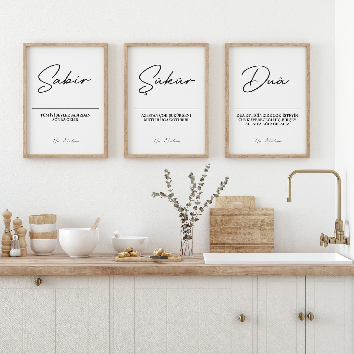 islamitische posters set van 3 - allah - muhammed -ayat el kursu - woondecoratie - islam wall art - islamic art - islamitische kunst - duvar poster - muslim art - gepersonaliseerde posters- islam Calligraphy