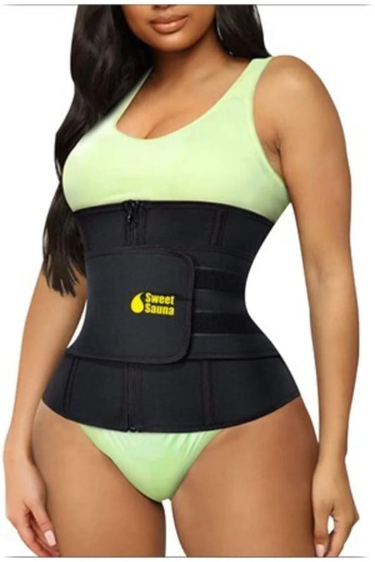 zweetband - afslankband - sauna belt - afvallen - waisttrainer 